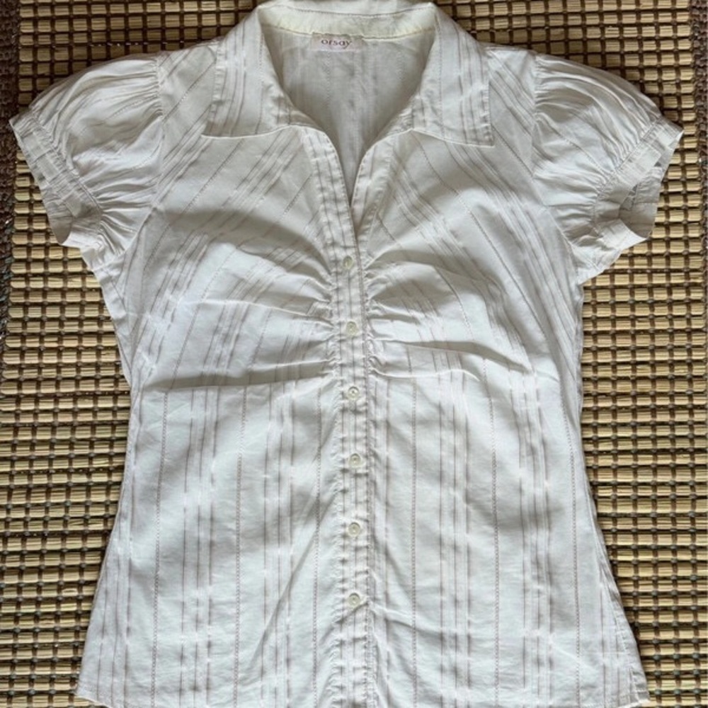 Chic White Button-Down Shirt for Women